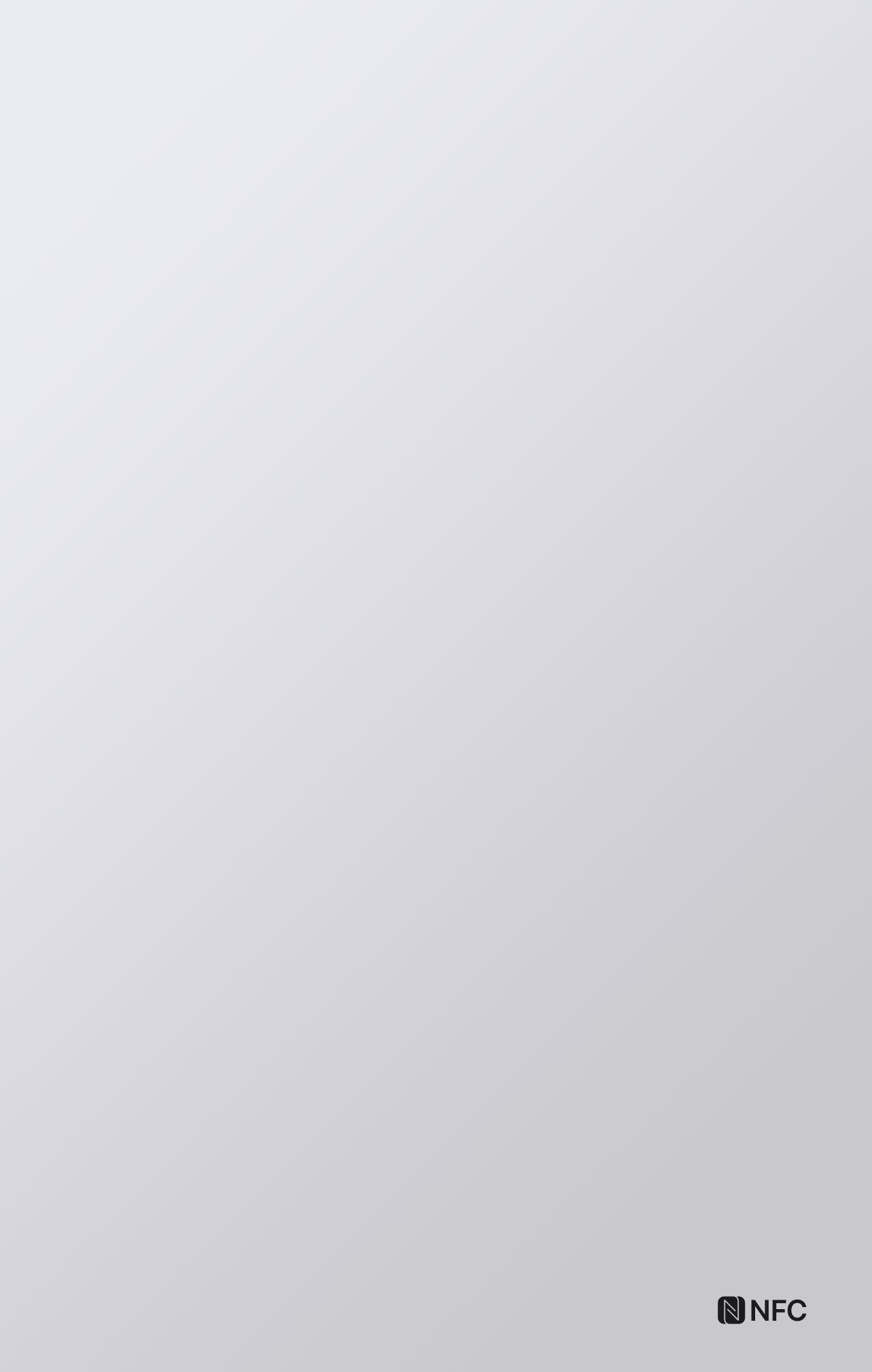 Back of Lismio Artist Card showing NFC chip and QR code