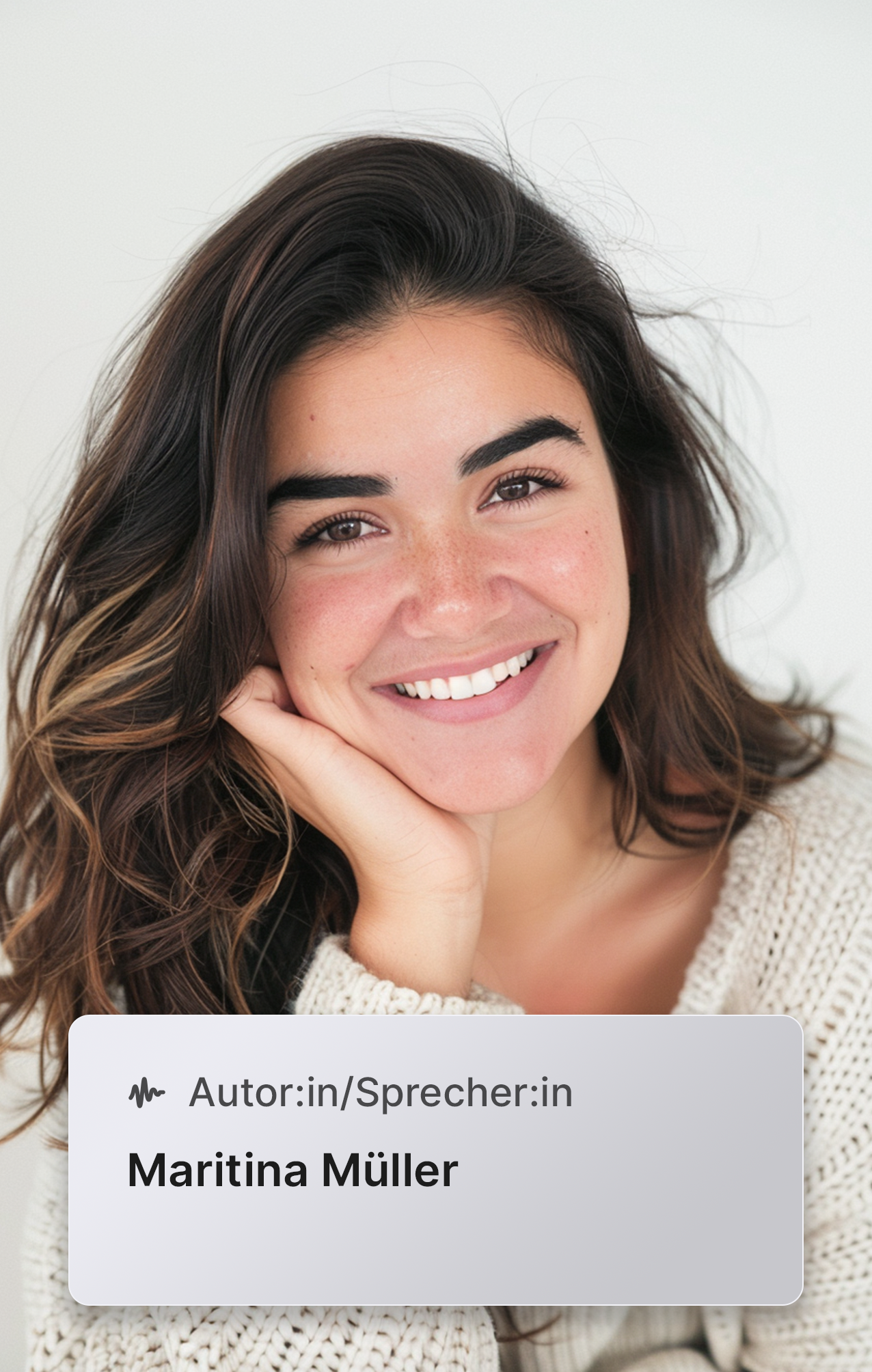 Front of Lismio Artist Card featuring artist portrait