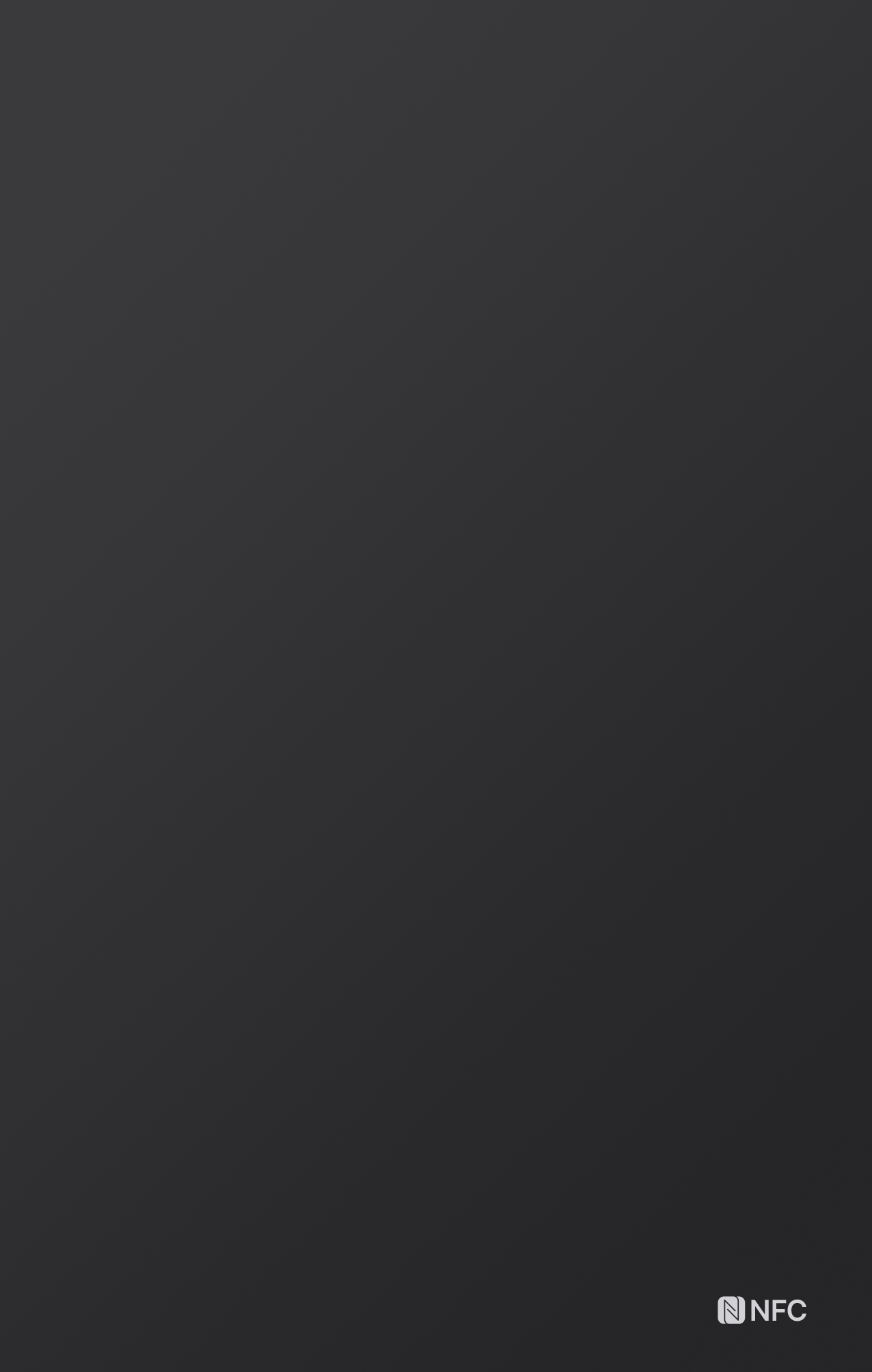 Back of Lismio Audiobook Card showing NFC chip and QR code