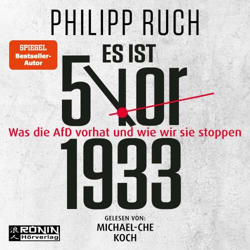 Cover - Philipp Ruch - Es ist 5 vor 1933 - Was die AfD vorhat - und wie wir sie stoppen