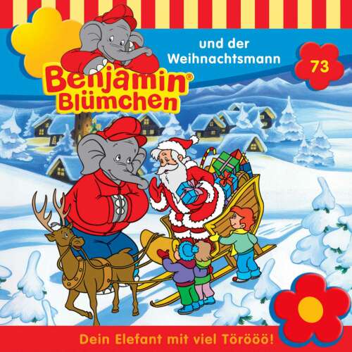Cover - Benjamin Blümchen -  Folge 73 - Benjamin und der Weihnachtsmann