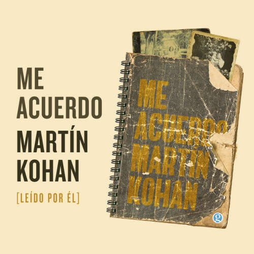 Cover - Martín Kohan - Me acuerdo