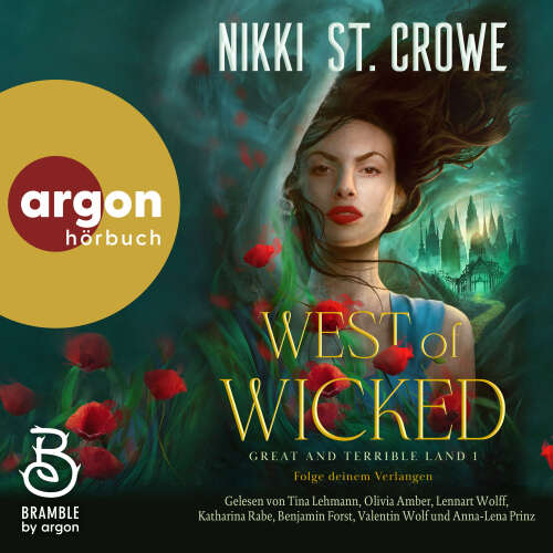 Cover - Nikki St. Crowe - Great and Terrible Land - Band 1 - West of Wicked. Folge deinem Verlangen