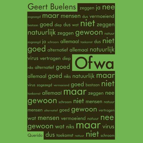 Cover - Geert Buelens - Ofwa
