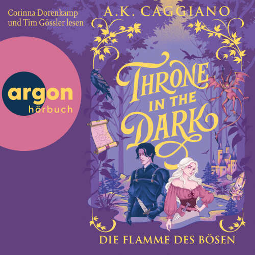 Cover - A. K. Caggiano - Villains & Virtues - Band 1 - Throne in the Dark - Die Flamme des Bösen
