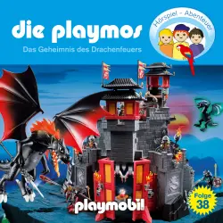 Cover - Die Playmos - Das Original Playmobil Hörspiel - Folge 38 - Das Geheimnis des Drachenfeuers