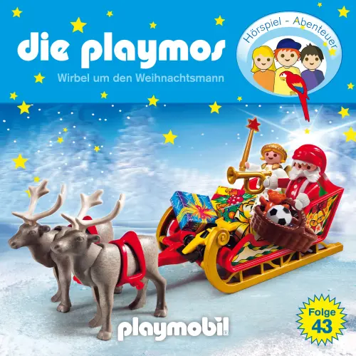 Cover - Die Playmos - Das Original Playmobil Hörspiel - Folge 43 - Wirbel um den Weihnachtsmann