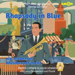 Cover - Kinder lernen Klassik kennen - Folge 6 - Rhapsody in Blue, ein modernes Musikexperiment