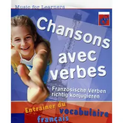 Cover - Barbara Davids - Music for Learners - Chansons avec verbes - Französische Verben richtig konjugieren