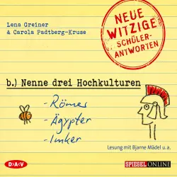 Cover - Lena Greiner - "Nenne drei Hochkulturen: Römer, Ägypter, Imker"