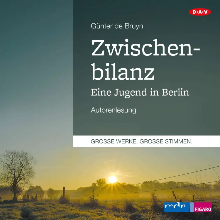Cover von Günter de Bruyn - Zwischenbilanz. - Eine Jugend in Berlin