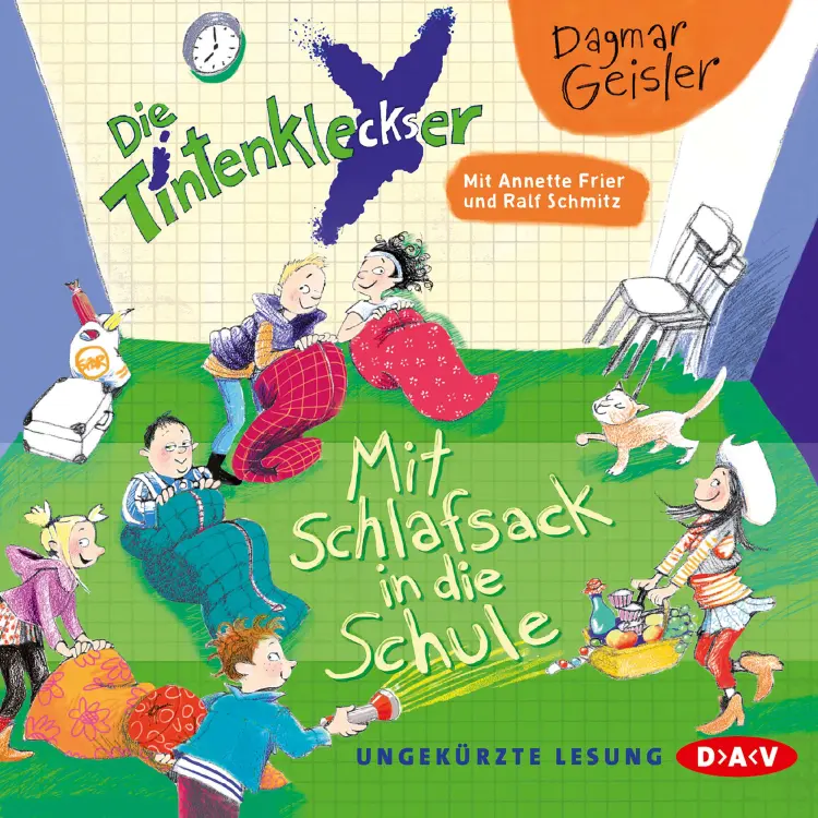 Cover von Die Tintenkleckser - Teil 1 - Mit Schlafsack in die Schule