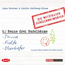 Cover - Lena Greiner - Nenne drei Nadelbäume: Tanne, Fichte, Oberkiefer - Die witzigsten Schülerantworten
