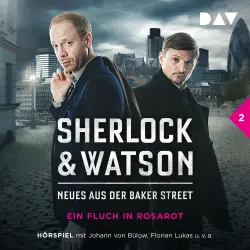 Cover - Viviane Koppelmann - Sherlock & Watson - Neues aus der Baker Street - Folge 2 - Ein Fluch in Rosarot