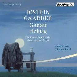 Cover - Jostein Gaarder - Genau richtig - Die kurze Geschichte einer langen Nacht