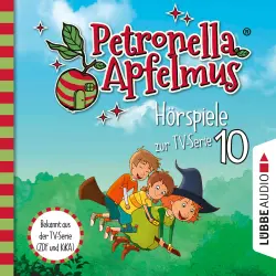 Cover - Petronella Apfelmus - Petronella Apfelmus - Hörspiele zur TV Serie - Folge 10 - Die verflogene Einladung, Der große Fund, Die Zauberäpfel