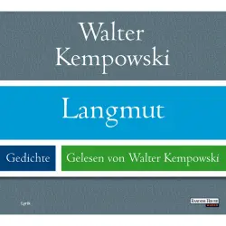Cover - Walter Kempowski - Langmut - Gedichte
