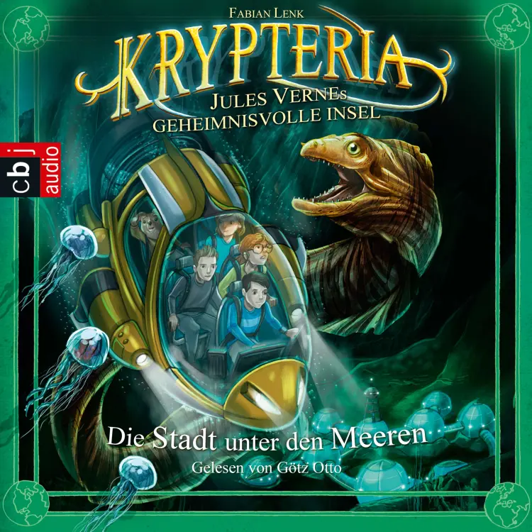 Cover von Fabian Lenk - Krypteria - Jules Vernes geheimnisvolle Insel 2 - Die Stadt unter den Meeren