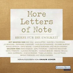 Cover - Shaun Usher - More Letters of Note - Briefe für die Ewigkeit