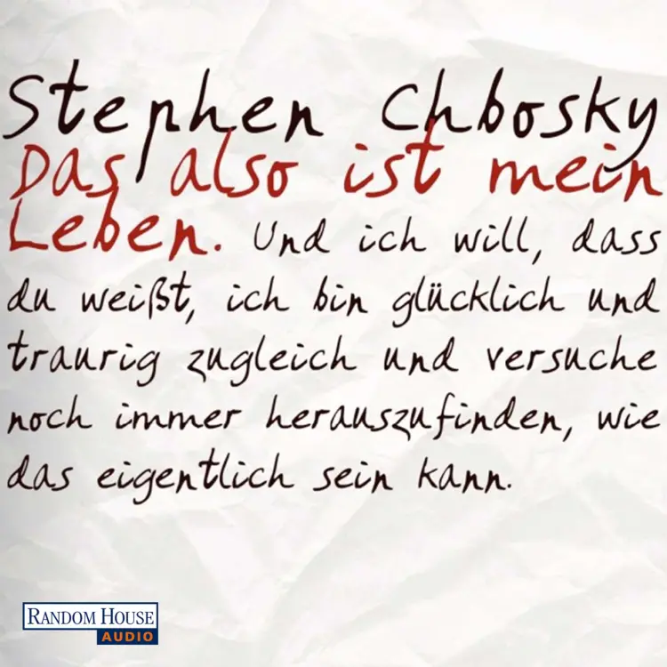 Cover von Stephen Chbosky - Das also ist mein Leben
