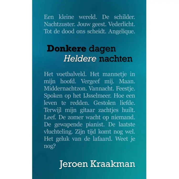 Cover von Jeroen Kraakman - Donkere dagen, heldere nachten