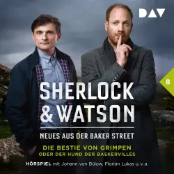 Cover - Sherlock & Watson - Neues aus der Baker Street - Folge 8 - Die Bestie von Grimpen oder Der Hund der Baskervilles