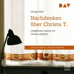 Cover - Christa Wolf - Nachdenken über Christa T.
