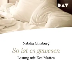 Cover - Natalia Ginzburg - So ist es gewesen