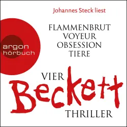 Cover - Simon Beckett - Flammenbrut, Voyeur, Obsession, Tiere - Vier Beckett Thriller
