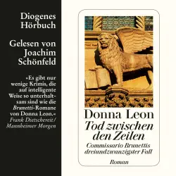 Cover - Donna Leon - Commissario Brunetti 23 - Tod zwischen den Zeilen
