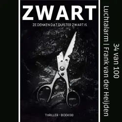 Cover - Frank van der Heijden - BOEK100 - Ze denken dat duister zwart is - Deel 34 - Luchtalarm