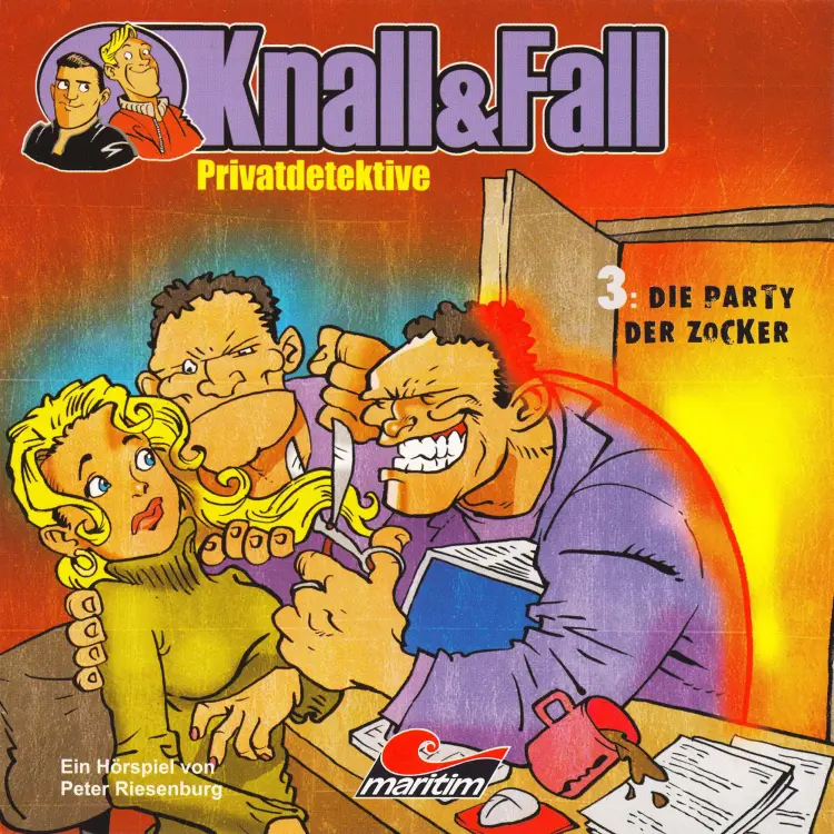 Cover von Peter Riesenburg - Knall & Fall Privatdetektive - Folge 3 - Die Party der Zocker
