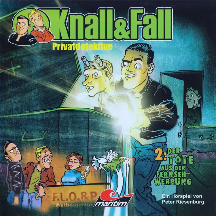 Cover von Peter Riesenburg - Knall & Fall Privatdetektive - Folge 2 - Der Tote aus der Fernsehwerbung