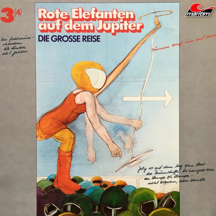 Cover von Alfred Krink - Die große Reise - Folge 3 - Rote Elefanten auf dem Jupiter