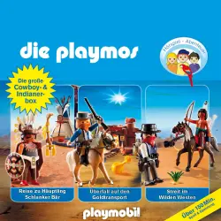 Cover - Die Playmos - Die Playmos - Die große Cowboy und Indianer-Box, Folgen 21, 32, 35
