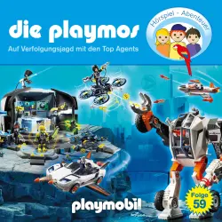 Cover - Die Playmos - Das Original Playmobil Hörspiel - Folge 59 - Auf Verfolgungsjagd mit den Top Agents