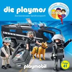 Cover - Die Playmos - Das Original Playmobil Hörspiel - Folge 41 - Sondereinsatz Geldtransport!