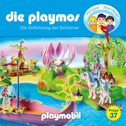 Cover - Die Playmos - Das Original Playmobil Hörspiel - Folge 37 - Die Entführung der Einhörner