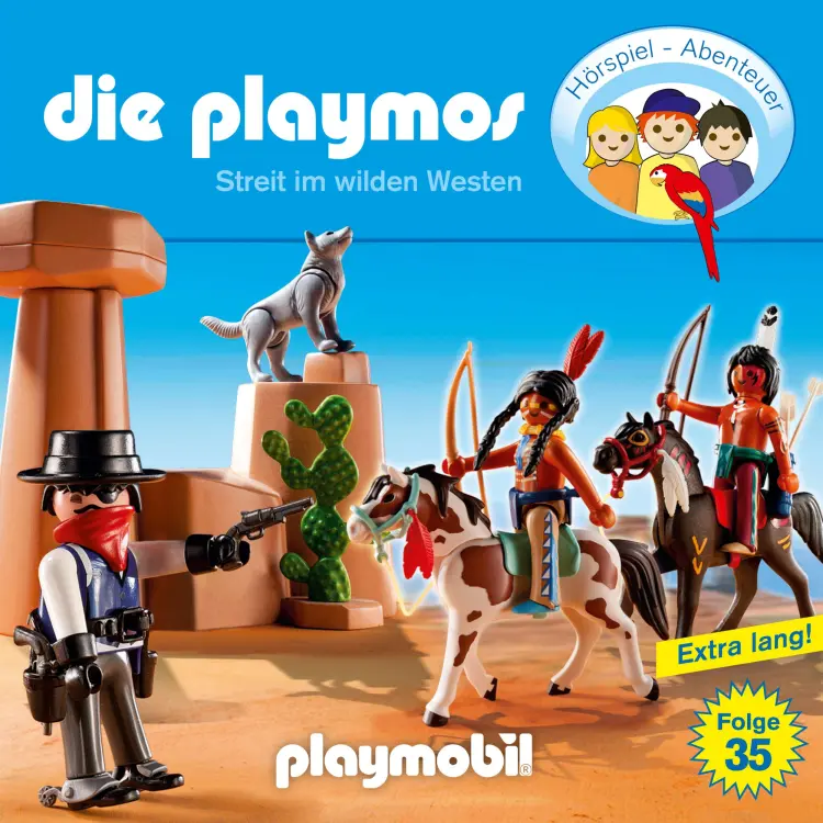 Cover von Die Playmos - Das Original Playmobil Hörspiel - Folge 35 - Streit im Wilden Westen