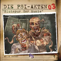 Cover - Simeon Hrissomallis - Die PSI-Akten - Folge 3 - Blutspur der Mumie