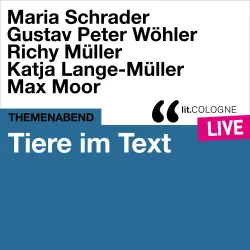 Cover - Maria Schrader - Tiere im Text - lit.COLOGNE live