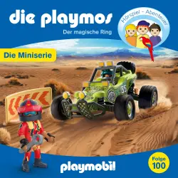Cover - Die Playmos - Das Autorennen um den Vulkan - Folge 100 - Der magische Ring - Episode 8