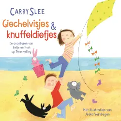 Cover - Carry Slee - Kwispelstaartjes - Avonturen van Eefje en Mark op Terschelling - Giechelvisjes & knuffeldiefjes