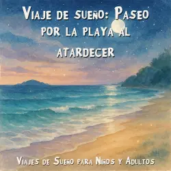 Cover - Viajes de Sueño para Niños y Adultos - Viaje de sueño: Paseo por la playa al atardecer