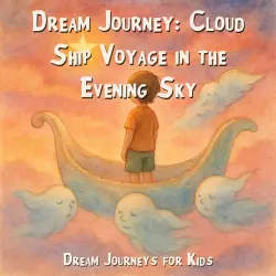 Cover - Dream Journeys for Kids - Dream Journey: Cloud Ship Voyage in the Evening Sky