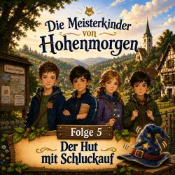 Cover - Tom Langohr - Die Meisterkinder von Hohenmorgen - Folge 5 - Der Hut mit Schluckauf