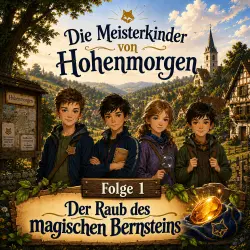 Cover - Tom Langohr - Die Meisterkinder von Hohenmorgen - Folge 1 - Der Raub des magischen Bernsteins