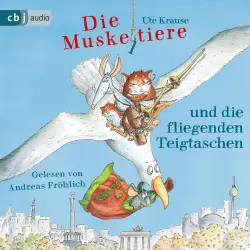 Cover - Ute Krause - Die Muskeltiere-Reihe: Die großen Abenteuer mit den Muskeltieren - Die großen Abenteuer mit den Muskeltieren - Band 8 - Die Muskeltiere und die Fliegenden Teigtaschen