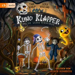 Cover - Tina Schilp - Die Kuno-Klapper-Reihe - Lustiges Gruselabenteuer ab 8 Jahren - Band 3 - Kuno Klapper und die wilden Feuerfüßler