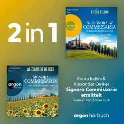 Cover - Pietro Bellini - Giulia Ferrari ermittelt - Die dunklen Geister & Der lachende Tod - Band 1 - Signora Commissaria ermittelt